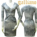 【★ポイント5倍★MAX50%OFFクーポン★4月27日20：00～4月30日23：59迄】Galliano ガリアーノ レディース ワンピース ひざ上 ワンピ YR74E7 JohnGalliano ジョンガリアーノ