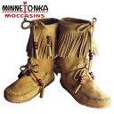 【★MAX30%OFFクーポン★5月19日09:59迄】アウトレット 訳あり minnetonka フリンジブーツ ミネトンカ ブーツ レディース TAN 16...