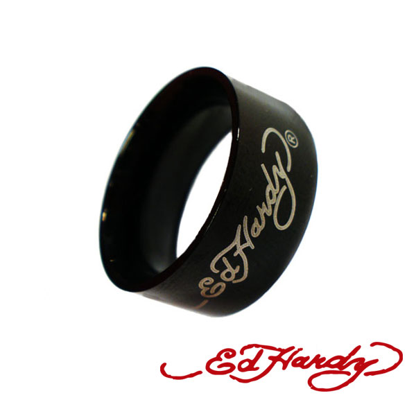 エドハーディー Ed Hardy 指輪 Ring ロゴ ブラック EHR69SS エド・ハーディー エドハーディ edhardy タトゥー