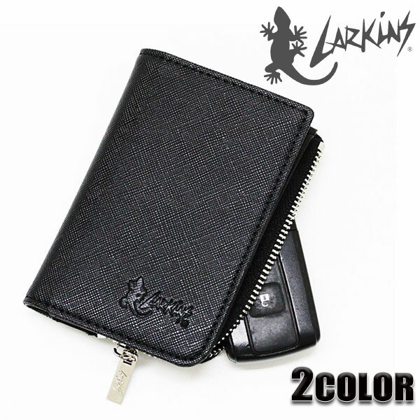 【★MAX30%OFFクーポン★12月29日09:59迄】ラーキンス LARKINS キーケース スマートキーケース スマートキー ブランド メンズ 革 皮 キーホルダー キーリング ブラック ホワイト 黒 白 カード入れ ラーキンス LARKINS