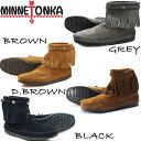 【★300円OFFクーポン&ポイント5倍★6月3日20:00〜6月11日01:59迄】ミネトンカ フリンジブーツ MINNETONKA ブーツ バックジッパー ...