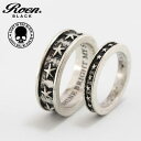 Roen ロエン ロエン アクセサリー ジュエリー Roen BLACK ペアリング ペア リング 指輪 メンズ レディース スター シルバー 真鍮 男女兼用 ユニセックス ペアアクセサリー