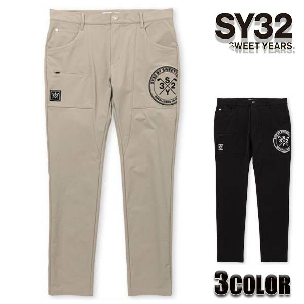 Bontage Pants - 【★MAX2000円OFFクーポン★5月7日09:59迄】sy32 ゴルフ SY32 by SWEET YEARS パンツ メンズ パンツ ロゴ SYG-2235 ゴルフウェア イタリア ゴルフ 4wayストレッチ 撥水