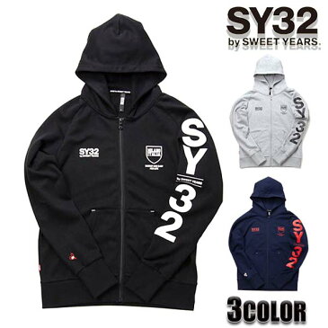 SY32 by SWEET YEARS セットアップ パーカー メンズ パーカー シールドロゴフーディー TNS1712トップス アウター sy32 スウェット SWEET YEARS エスワイ32 エスワイサーティトゥバイスィートイヤーズ