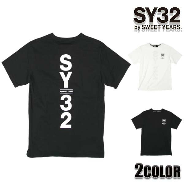 ڡ300OFFݥݥ5ܡ6420006110159SY32  SY32 by SWEET YEARS T  ȾµT 13075J ֥å ۥ磻 TSHIRT TEE ȥåץ SWEET YEARS 磻ƥȥХȥ䡼