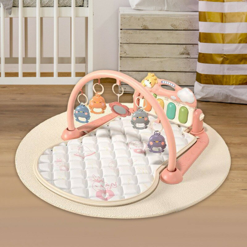 ベビージム プレイマット 新生児プレイマット 0-36ヶ月 新生児用 ピアノを弾く感覚赤ちゃんのおもちゃ おなかの時間マット 赤ちゃんの遊びセンター