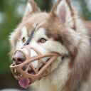 犬用口輪カバー、噛みちぎりや叫び声を防ぐ、水を飲むことができて、大中子犬の専門ペットの口カバーに適用することができます (Large,Black)