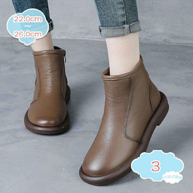 スノーブーツ レディース 暖かい スノーシューズ 防滑 冬靴 脱ぎ履き便利 防寒 綿靴 冬用 ブーツ 裏起毛 ショート ローヒール もこもこ 女性 ジッパー付き カジュアル 暖かい 高齢者 shopcp