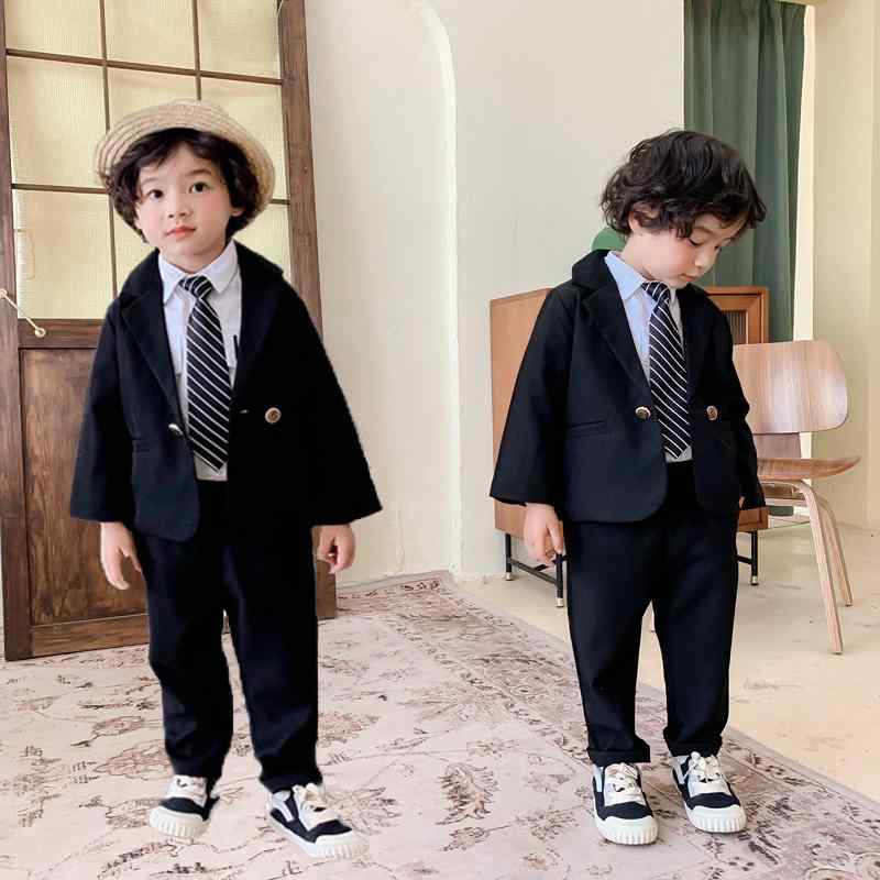スーツ 男の子 ベビー キッズ 子供服 小学生 セットアップ 上下セット フォーマル ダブルボタン 無地 ..