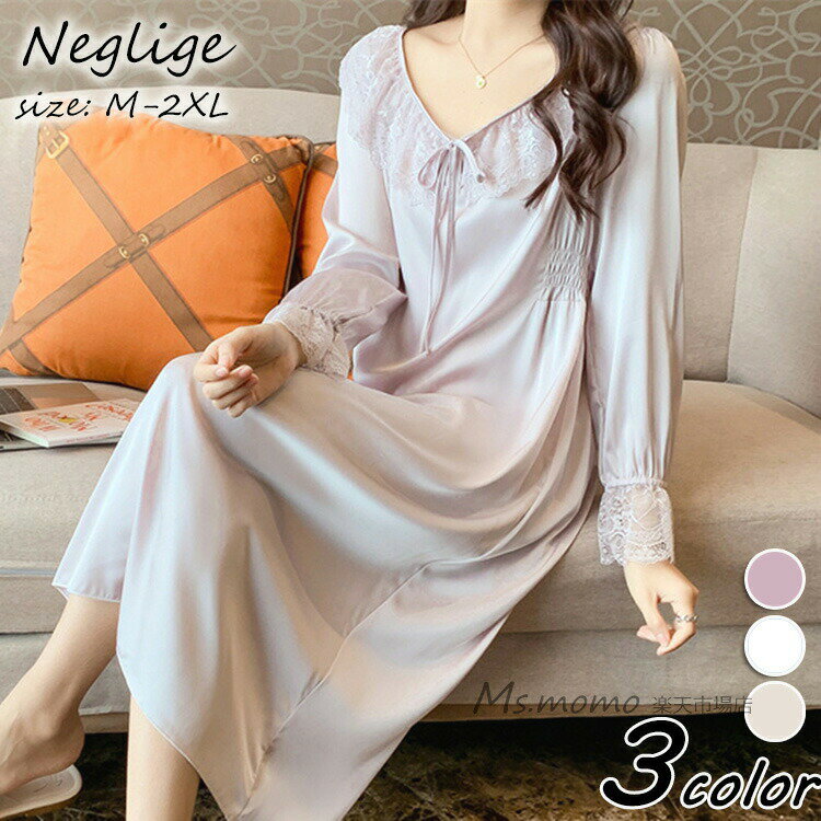 ネグリジェ 春夏秋 姫風ワンピース 