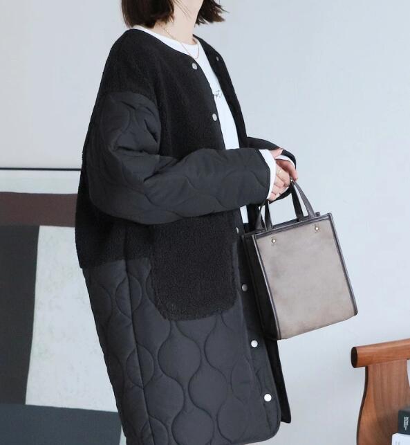 ファッション おしゃれ カジュアル 冬用 女性用 レディース 大きいサイズ アウトドア 冬服 冬物 冬 着痩せ ロング フード付き おしゃれ 防寒着 ダウンコート 中綿 中綿コート コート アウター(4)