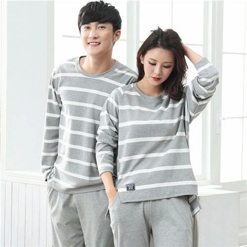 ペア ペアパジャマ カップル パジャマ ルームウェア 長袖 ペアブレスレット 暖かい ペアマノン ペアリ..