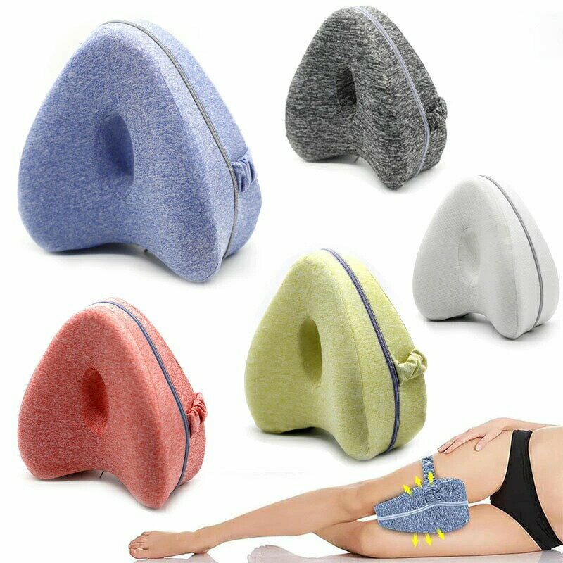足枕 膝枕 就寝用 股関節痛と坐骨神経痛 膝クッション 低反発膝枕 横向き膝枕寝用 をらげするスムーズ..