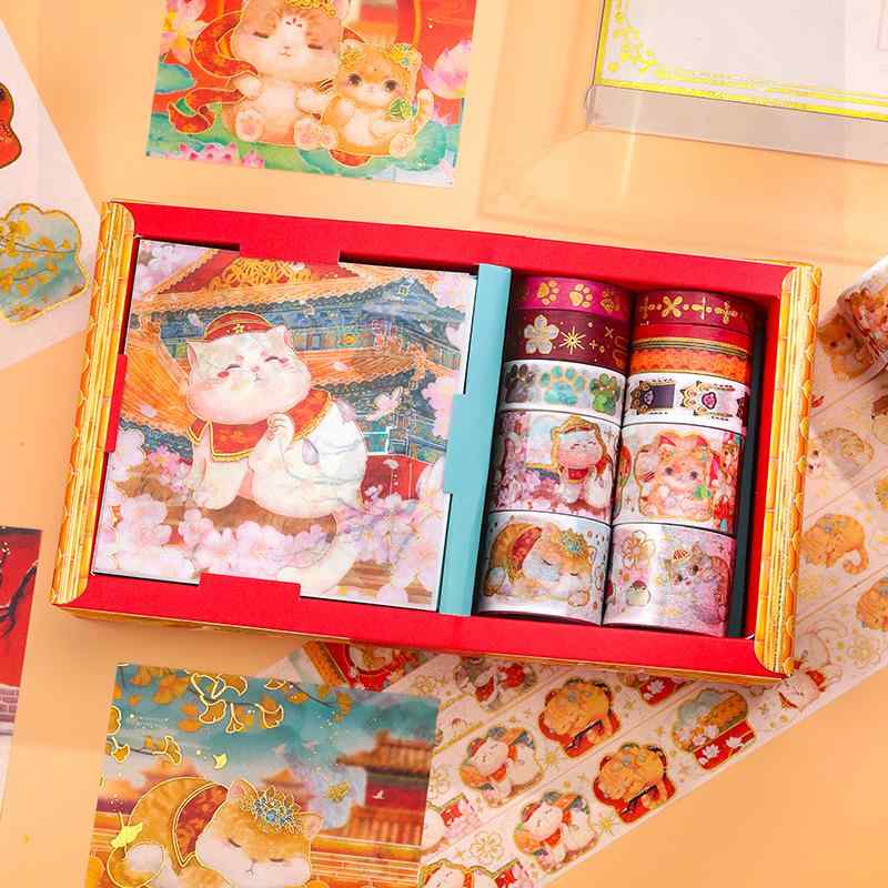 テープ 和紙テープ 猫 御猫 千里江山 清明上河図 熊猫 DIY デコレーション かわいい 子供 学生 旅行 記..