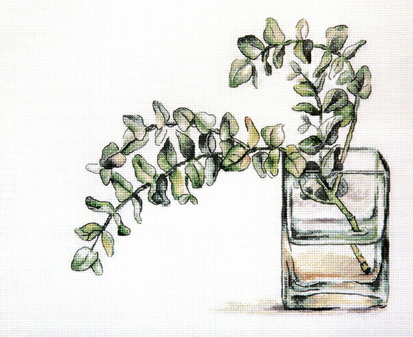 ロシアのクロスステッチキット　ユーカリ (PANNA C-7281)