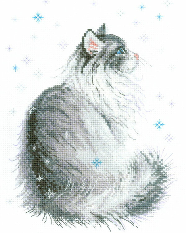 テア　グーベルヌール　クロスステッチ刺繍キット 【Puppy went shopping】初級者ー中級者向き ☆お取り寄せキット（納期は30-90日程度）
