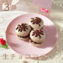 かわいいマカロン 3個入り チョコ マカロン 韓国 マカロン 誕生日 プレゼント 可愛い ギフト ラブリー お菓子 スイーツ 生チョコ お歳暮 バレンタイン