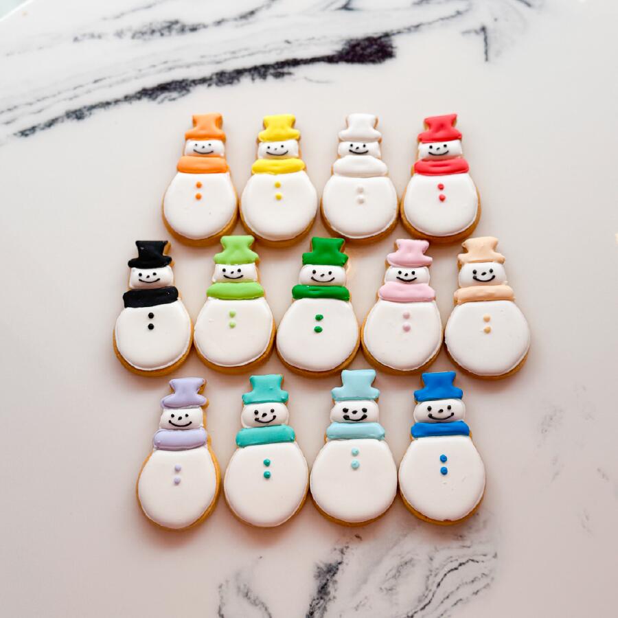 雪だるま アイシングクッキー オーダー 文字入れ 名前入れ 誕生日 プレゼント パス...