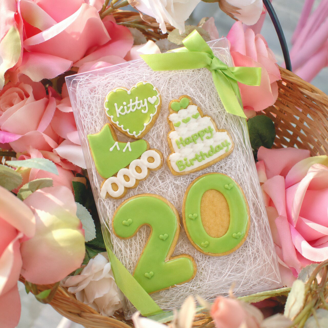 乐天商城 - ラッピング付き ローラースケート 誕生日セット アイシングクッキー 名入れ 数字 年齢 推し 可愛い 誕生日 プレゼント オーダー