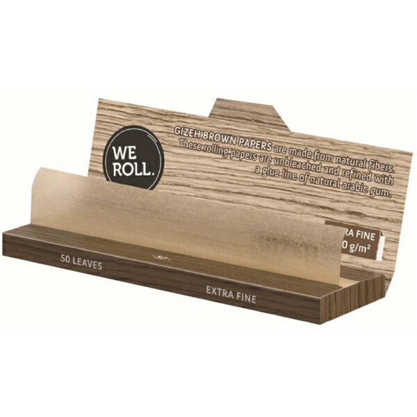 GIZEH ギゼ ペーパー ブラウン エクストラファイン 50枚入 68mm 281 レギュラーサイズ 巻紙 手巻き たばこ 7-21001-75 手巻きタバコ ペーパー