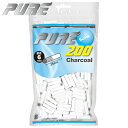 PURE ピュア スリム チャコール 直径6mm 手巻きタバコ フィルター 200個入 長さ25mm 手巻き用フィルター
