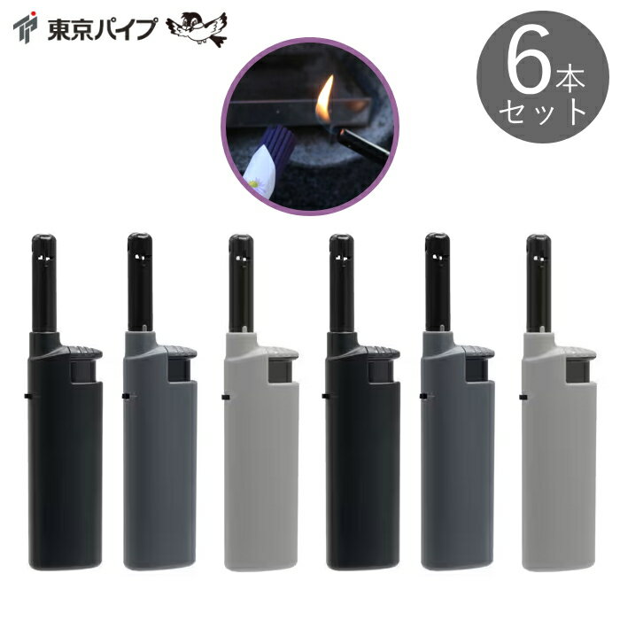 樂天商城 - 【6本セット】コンパクトガスマッチ 仏具 使いきり点火棒 東京パイプ CR対応 ハードプッシュ 着火方式