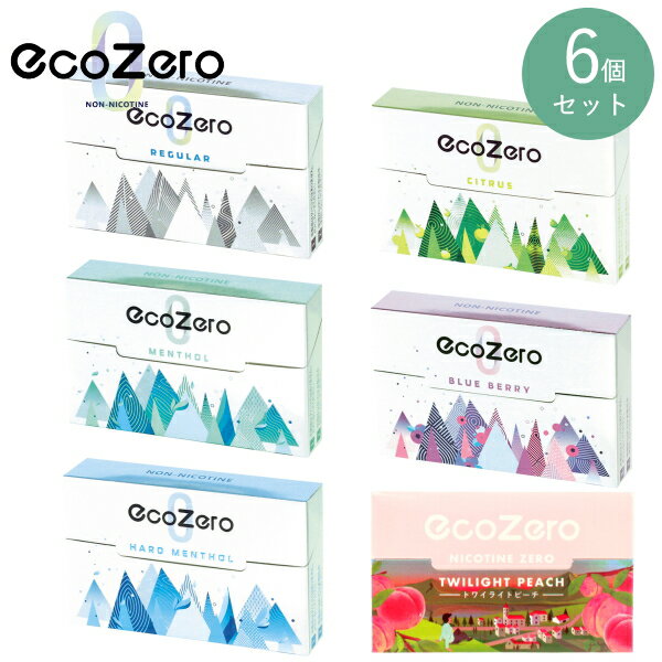 【6個セット】EcoZero エコゼロ 全種類セット 6種類 セット販売 ブレードタイプ加熱式デバイス対応 茶葉スティック ニコチン0mg タバコ成分0％ ecozero ニコチンフリー