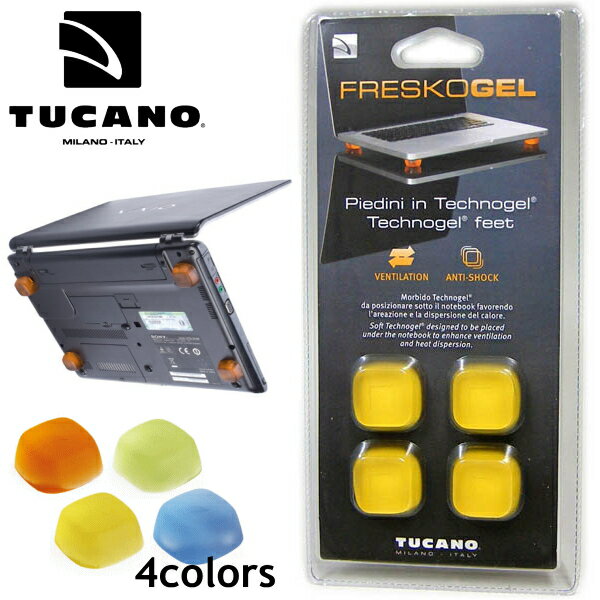 TUCANO トゥカーノ フレスコゲル ノートパソコン放熱用フットパッド 水平タイプ FSKG4 Technogel 在庫一掃商品
