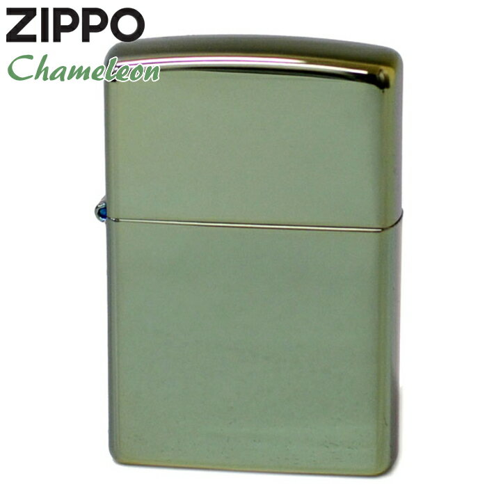 ZIPPO カメレオン 28129 Chameleon グリーンカラー ジッポー PVD加工 緑色 無地 ジッポライター メンズ ギフト オイルライター
