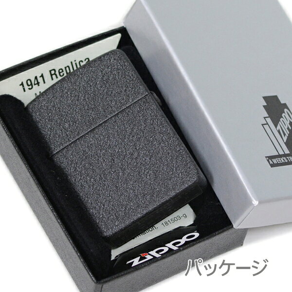 ZIPPO 1941��ץꥫ �֥�å�����å��� 28582 ���åݡ� �饤���� ������ Black Crackle �¤� ��� ���ե� ������饤����