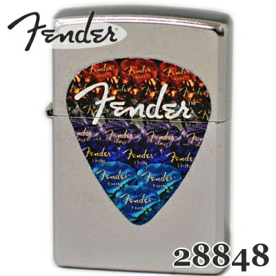 【完売】ZIPPO ジッポー 28848 FENDER フェンダー ギターピック ストリートクローム ジッポーライター Zippo Lighter ジッポ/ジッポーオイルライター zippoメンズ ギフト