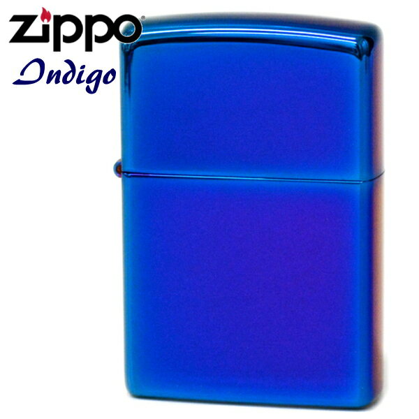 【完売】ZIPPO ジッポー 29899 Indigo インディゴ ブルー カラー PVD加工 青色 無地 ZIPPOライター ジッポライター 名入れ対応 メンズ ギフト