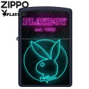 ZIPPO プレイボーイ 46786 ジッポー ライター 正規品 PLAYBOY Neon ラビットヘッド ネイビーマット バニー ブランド ZCC2025 オ...