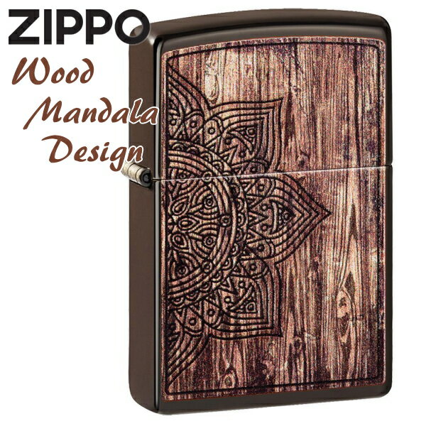 ZIPPO Wb|[ 49184 Wood Mandala Design uE}bg Ebh }_ ZIPPOC^[ uh Y Mtg