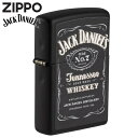 ZIPPO ジッポー ジャックダニエル 49281 JACK DANIEL'S ブラックマット 渋いジッポーライター メンズ ギフト