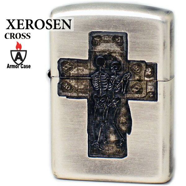ZIPPO ジッポー XEROSEN ゼロセン 162 CROSS アーマー クロス 十字架 シルバー 渋い かっこいい ZIPPOライター