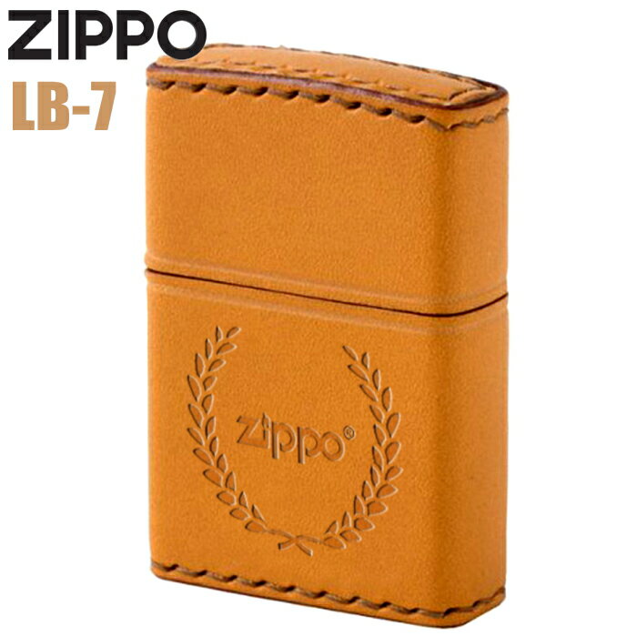 ZIPPO 革巻き ジッポー LB-7 レザー 月桂樹 ゲッケイジュ キャメル ジッポ オイルライター ギフト