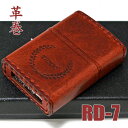 ZIPPO 革巻き ジッポー RD-7 レザー 月桂樹 ゲッケイジュ ダメージレッド ジッポーオイルライター 父の日 ギフト