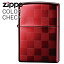 ZIPPO ジッポー 25CK-RED カラーチェック レッド ラメ入り チェック柄 赤色 市松模様 ZIPPOライター