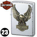 【ポイント5倍】ZIPPO HDP-23 ハーレーダビッドソン ブラス古美メタル ジッポーオイルライター