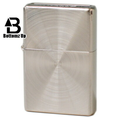 【完売】ZIPPO ジッポー Bottomz Up ボトムズアップ 銀メッキスピン 渋いZIPPOライター メンズ ギフト