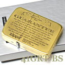 ZIPPO ギャランティー柄 41GRT-BS 1941レプリカ 真鍮古美 ジッポー ライター 金色 オイルライター 名入れ対応 メンズ ギフト