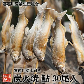 鮎の塩焼き 鮎の炭火焼 30尾入り 喜連川 湧水育ち 鮎塩焼き あゆ アユ バーベキュー 送料無料 養殖鮎 贈答品 冬ギフト お歳暮 [ 冷蔵 ]