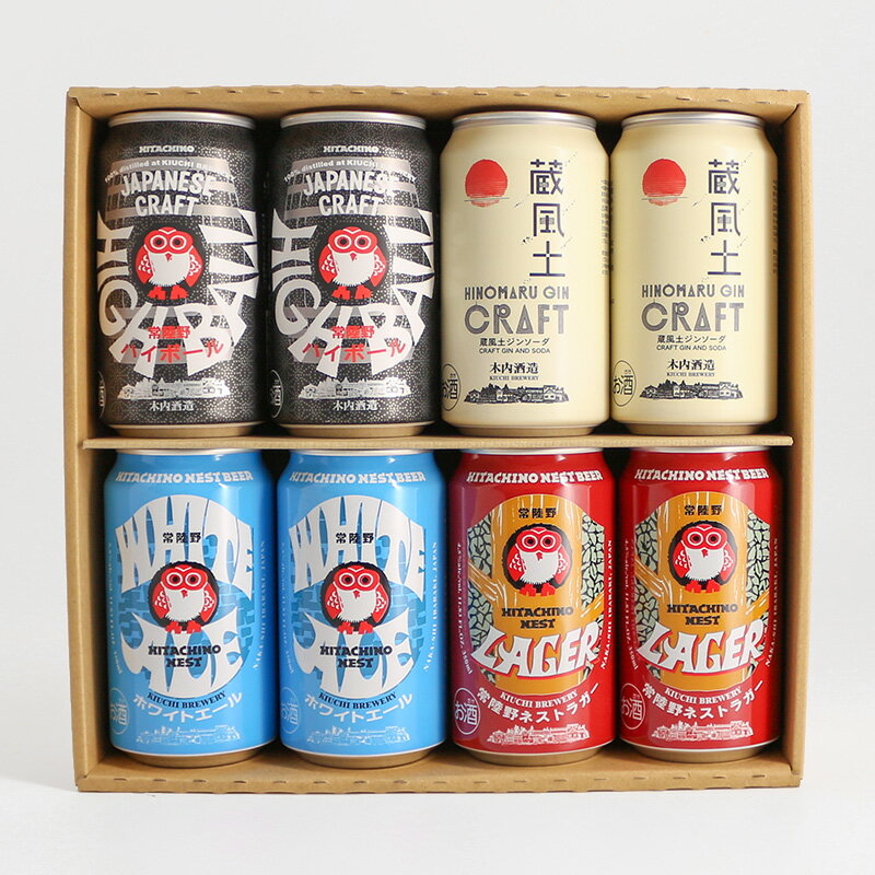 常陸野ハイボール、ジンソーダ入り　8缶セット　[CAN-HBG36]クラフトビール 地ビール ご当地ビール お中元 お中元 ギフト 暑中見舞い 内祝い 飲み比べ ビールアソート