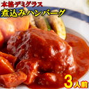 煮込みハンバーグ レトルト 温めるだけ 湯煎 個包装 お惣菜 湯煎 ポイント消化 セット お取り寄せ はんばーぐ デミグラスソース 常温保存 非常食 約200g...