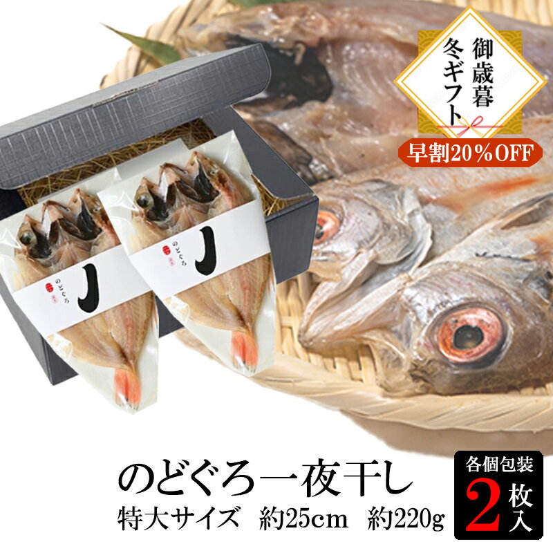 【お歳暮 冬ギフト特割20%OFF 12月25日まで】特大サイズ島根県産 極味のどぐろ一夜干し (220〜250g) 2枚入のサムネイル