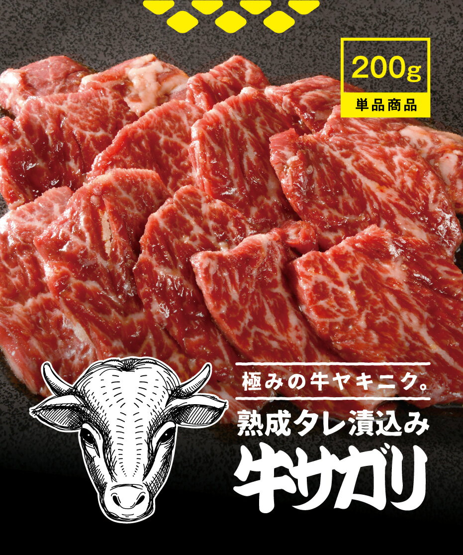 熟成タレ漬け込み牛サガリ お取り寄せ 焼肉 焼き肉 お取り寄せグルメ 美味しい おいしい 自宅用 家庭用 おつまみ BBQ 肉の日 バーベキュー お祝い お試し 誕生日 高級 鮮度保証 ハラミ 肉 牛 ギフト 贈り物