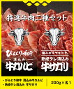 特選牛肉二種セット(200g×2) お取り寄せ 焼肉 焼き肉 お取り寄せグルメ 美味しい おいしい 自宅用 家庭用 おつまみ BBQ 肉の日 バーベキュー 国産 お祝い お試し 誕生日 高級 鮮度保証 北海道三大和牛 ハラミ サガリ 和牛 牛 1