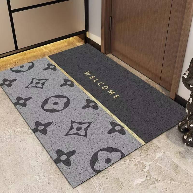 Rakuten - 玄関マット おしゃれ 屋内 風水 大判玄関マット 泥落とし カーペット 屋内 ドアマット おしゃれ 清新リーフ 泥落としマット 洗える 滑り止め オールシーズン適用 低反発 業務用 家庭用 オフィス用クリスマスプレゼント