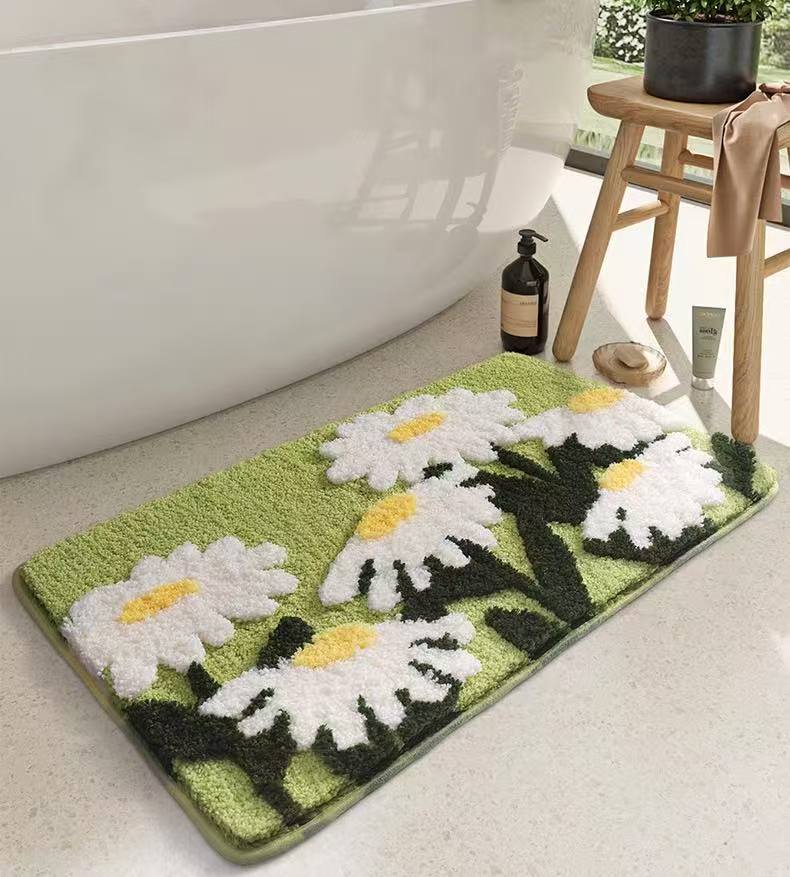 玄関マット おしゃれ 屋内 風水 大判 約50×80cm 40×60cmコーナー吸着つき 吸着シート 洗える室内 おしゃれ